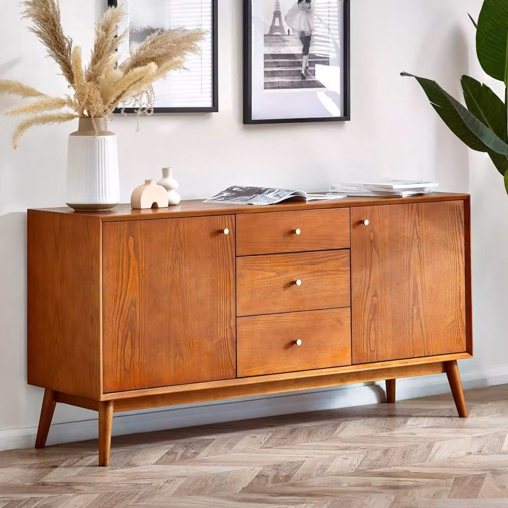 Cheshire Premium Macrae Large Ash Wood Sideboard in Brown – 3