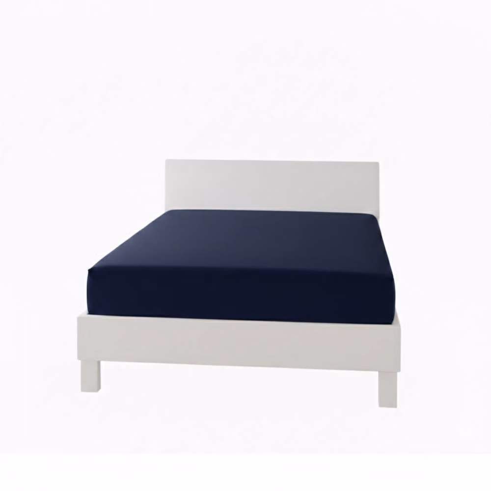 Snug City Navy Blue Polycotton Extra Deep Fitted Sheet, Size: Super King, Depth: 40 cm – 2