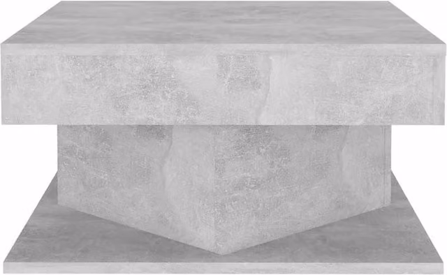 Berkfield Home Decorative Coffee Table in Concrete Grey, W/D/H: 57 x 57 x 30 cm