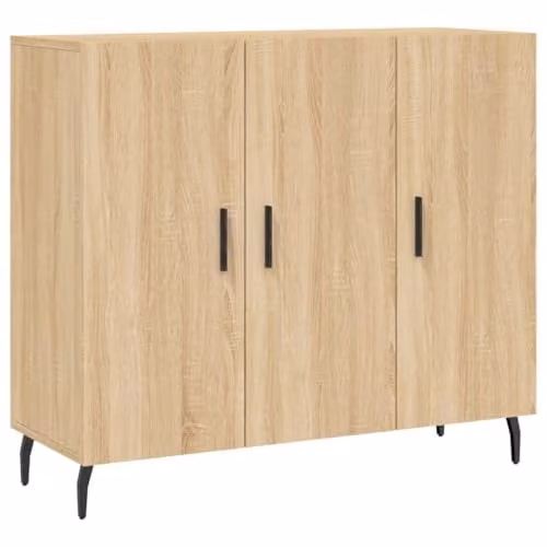 vidaXL Modern Sideboard in Sonoma Oak, W/D/H: 90 x 34 x 80 cm – 1