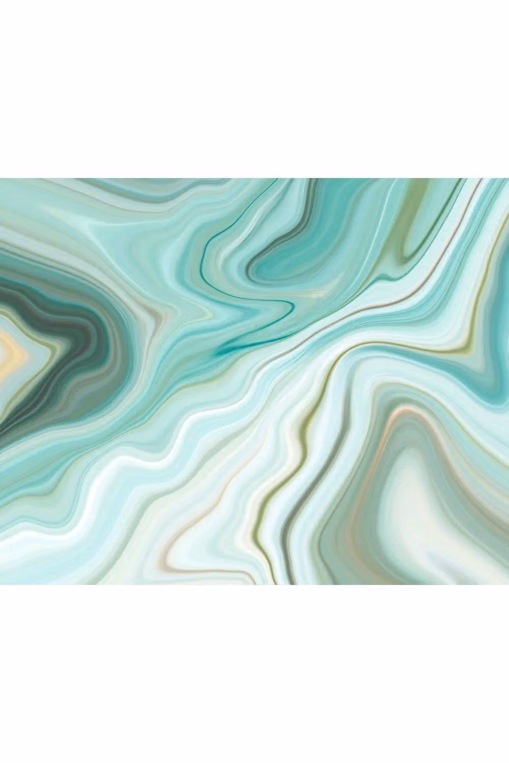 Origin Murals Marbled Ink Abstract Wall Mural in Emerald Green, W: 300 cm, H: 240 cm – 2