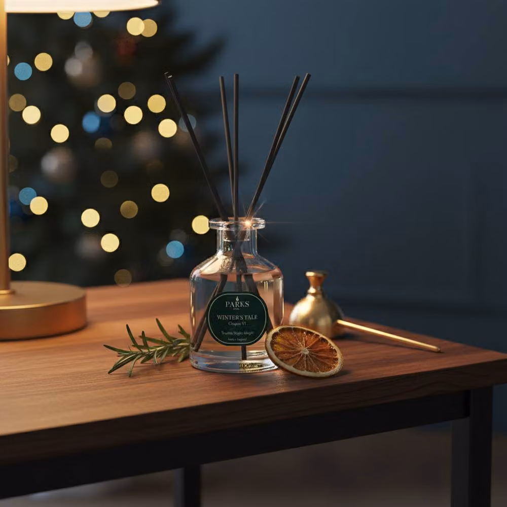 Parks Candles Winters Tale Chapter VI Twelfth Night Magic Reed Diffuser, 100ml, Clear – 2