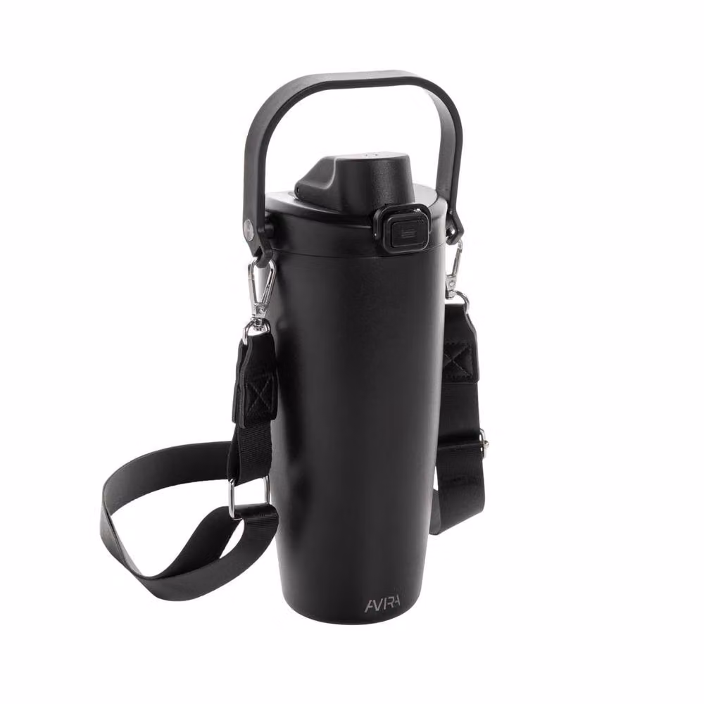 Avira Ayala Lockable Stainless Steel Tumbler, Black, 600 ml – 2