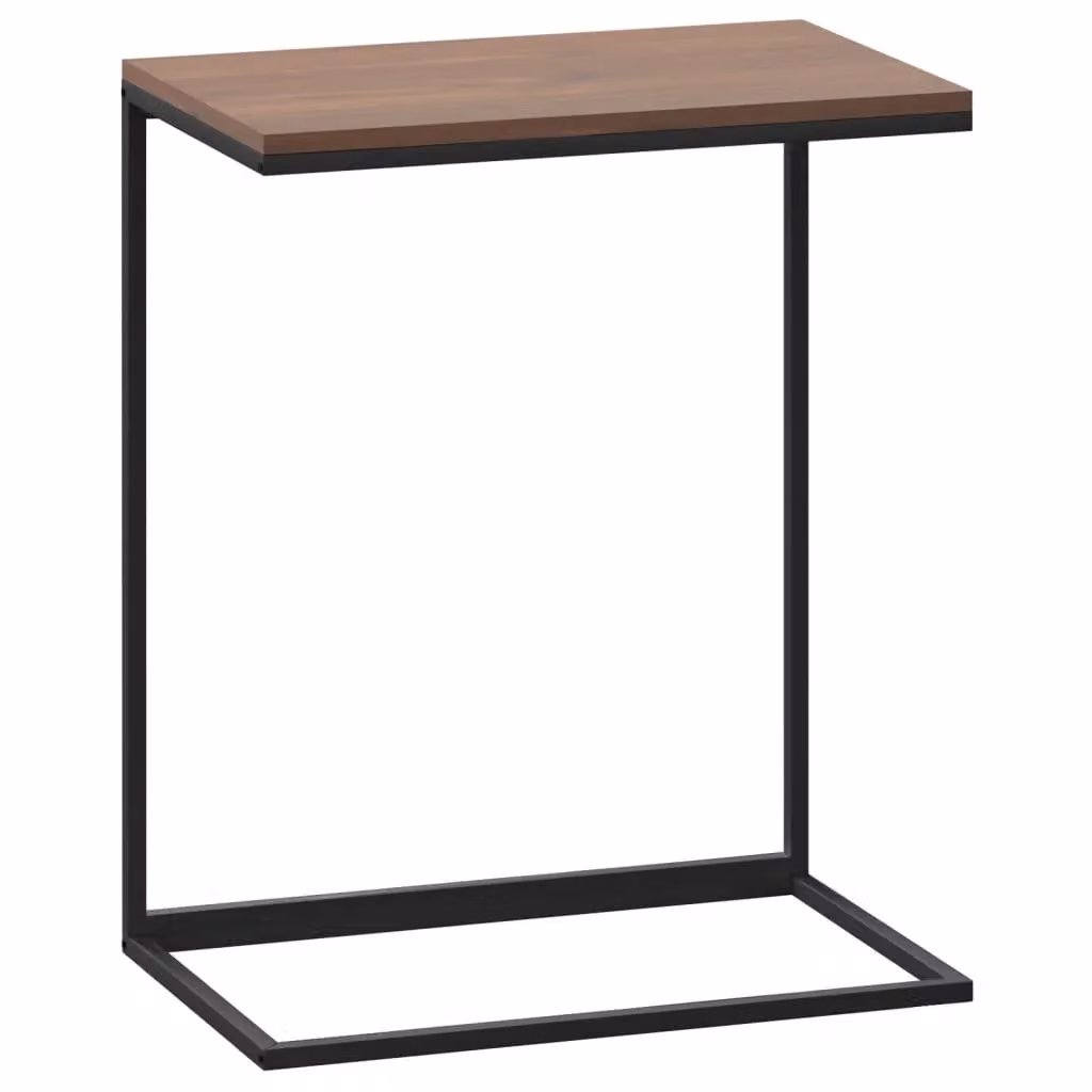 Berkfield Home Black Side Table in Engineered Wood W/D/H: 55 x 35 x 66 cm – 2