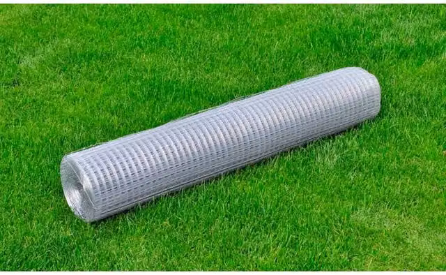 Berkfield Home Galvanised Steel Chicken Wire Fence, Silver, 10 x 1 m – 1