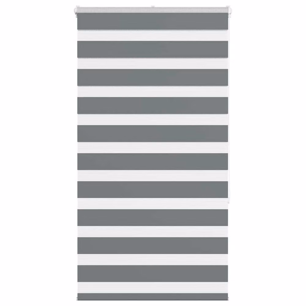Berkfield Home Elegant Zebra Blind in Dark Grey, W: 75 cm, H: 150 cm – 2