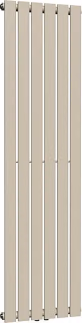 Lux Heat Moon Dust Coloured Vertical Flat Radiator, H: 160 cm, W: 42 cm