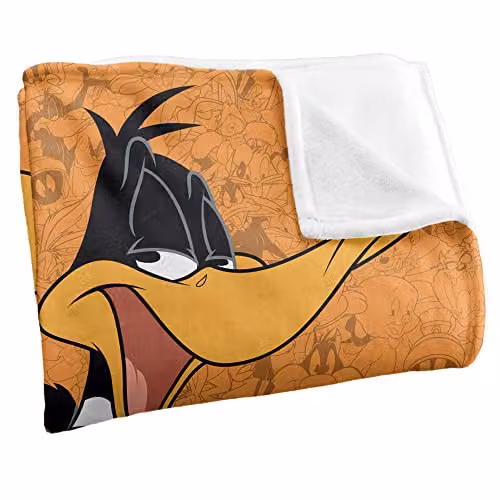 Warner Brothers Looney Tunes Super Soft Microfibre Fleece Throw Blanket, W/D/H: 152 x 127 cm, White/Multicolour – 2