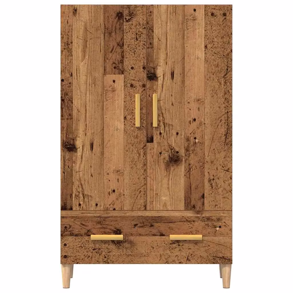 Berkfield Home Old Wood Highboard in Brown, W/D/H: 70 x 31 x 115 cm – 3