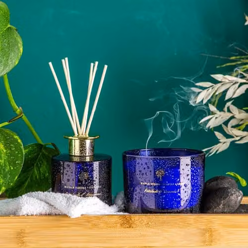 Nicola Spring Patchouli & Rosewood Scented Reed Diffuser, 200ml, Blue – 4