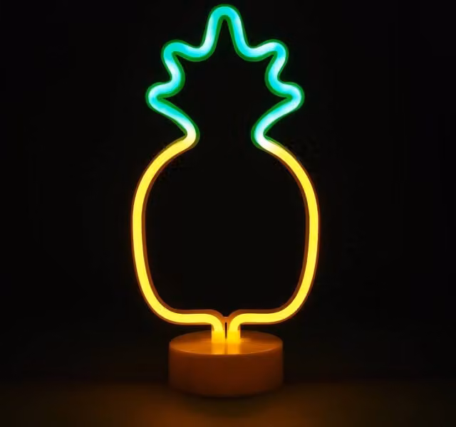 Simpa LED Novelty Neon Pineapple Light in Yellow – 1