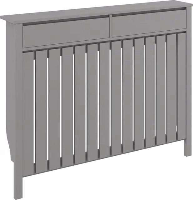 HOMCOM Modern Radiator Cover in Grey, W: 93 cm, H: 119 cm