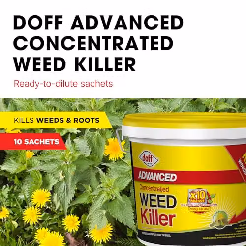 Doff Advanced Concentrated Weedkiller, 10 Sachets for Dilution in Water, Yellow – 2