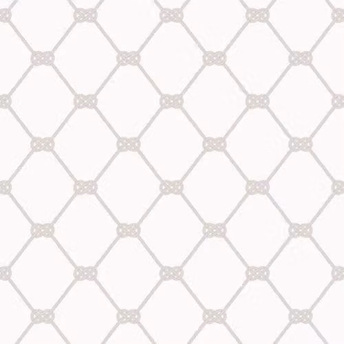 Galerie Deauville 2 Rope Design Geometric Abstract Wallpaper in White and Grey