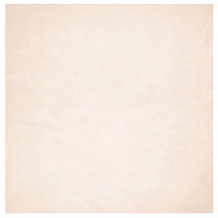 Berkfield Home HUARTE Square Short Pile Washable Rug, Beige, W/D/H: 120 x 120 x 1 cm