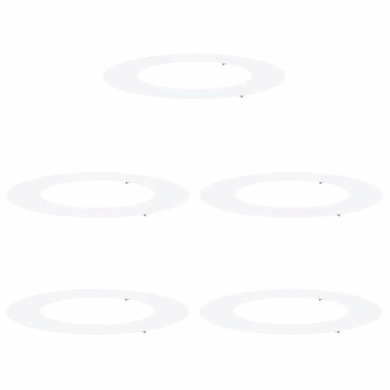 Berkfield Home White Plastic Large Planter Set