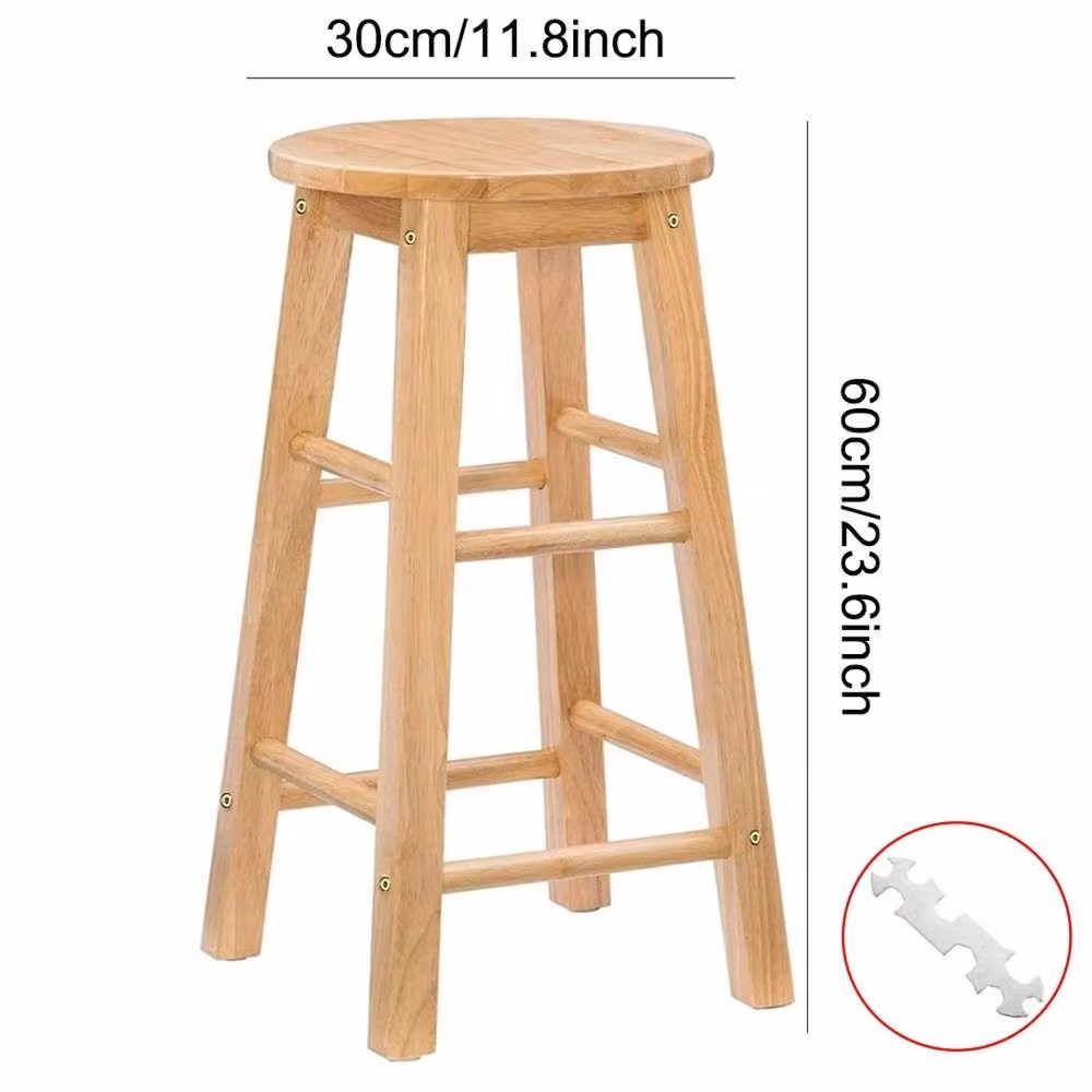 FORGEVIO Wooden Bar Stool in Brown – 2