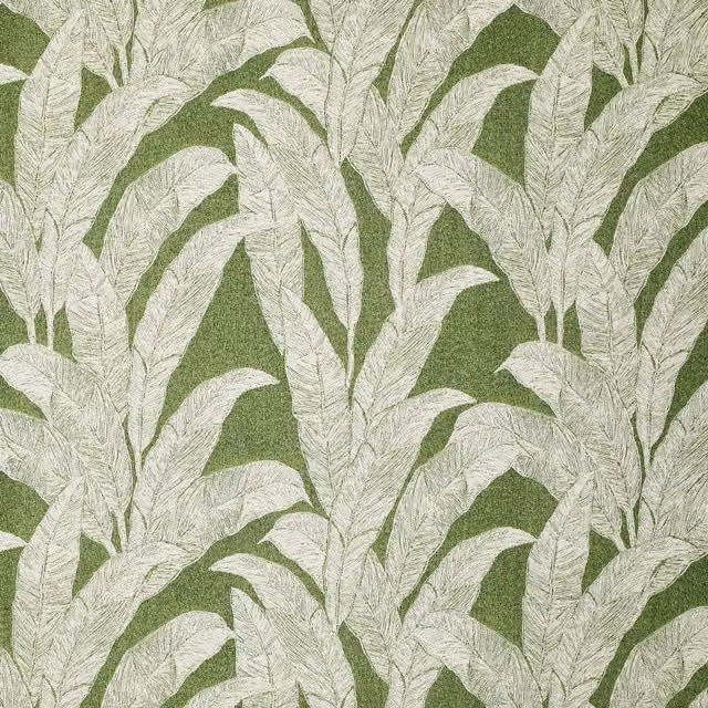 Linda Barker Evergreen Leaf Woven Fabric in Green