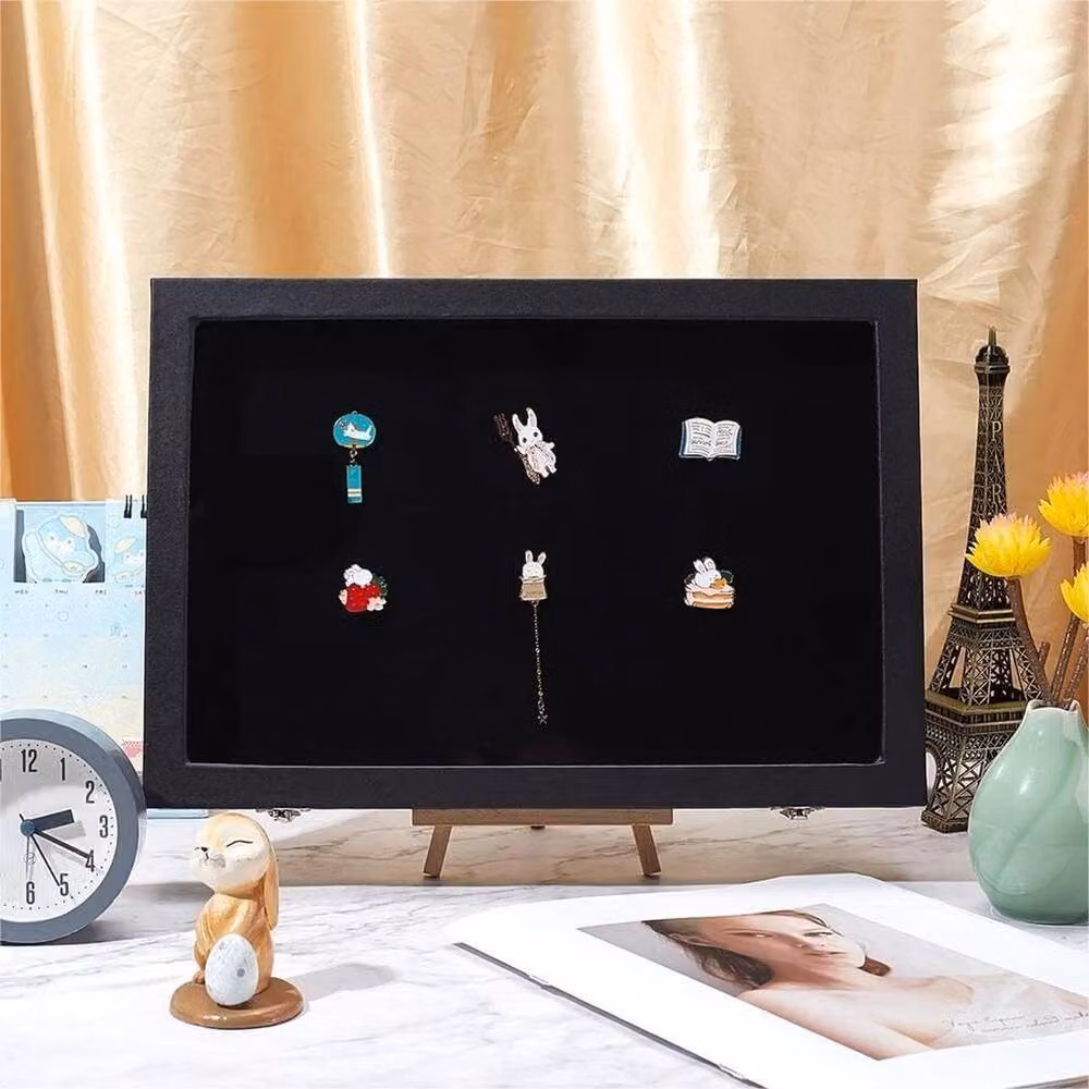 KORVIXA Large Black Pin Display Case Shadow Box – 4