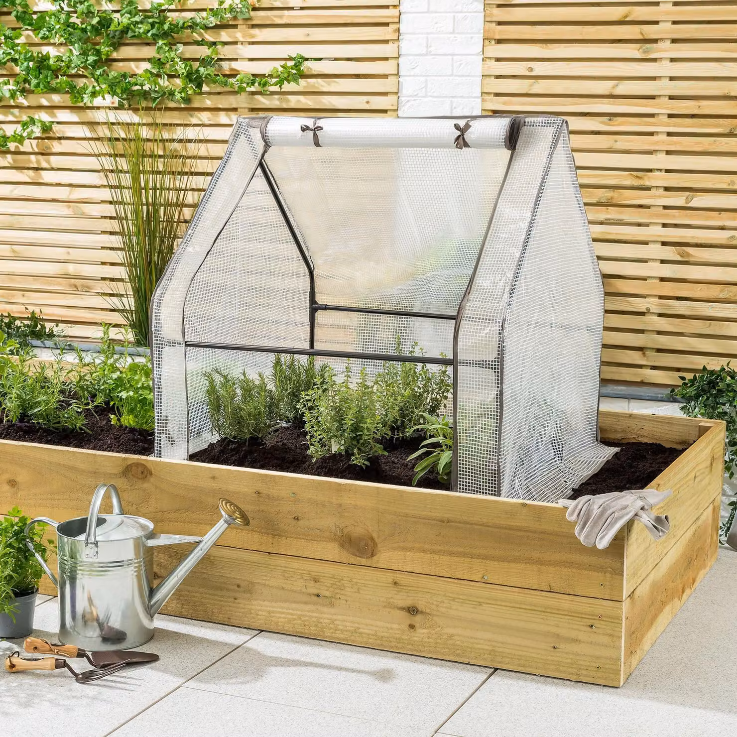 Christow Large Garden Polytunnel Growhouse Tunnel Greenhouse with Steel Frame and Plastic Cover – 2
