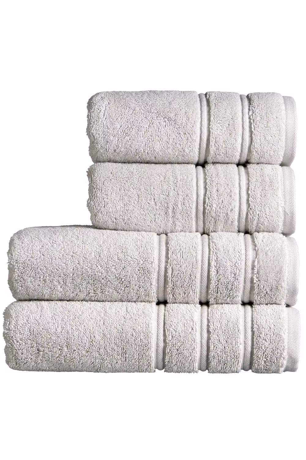 Christy Antalya Premium Turkish Cotton Terry Towel in Light Grey – 3
