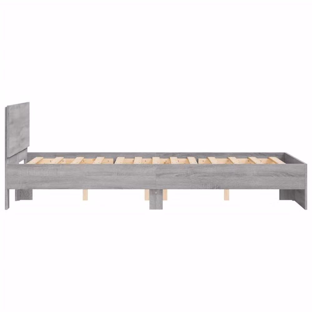 Berkfield Home Small Double Bed Frame in Grey Sonoma, W/D/H: 120 x 190 cm – 3