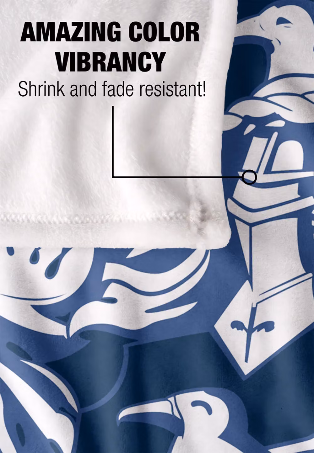 Warner Brothers Harry Potter Ravenclaw Crest 3 White Fleece Blanket W/D/H: 152 x 127 x 1 cm – 7