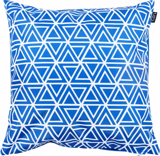 icon Graphic Geometric Square Scatter Cushion, Blue, 43 x 43 cm
