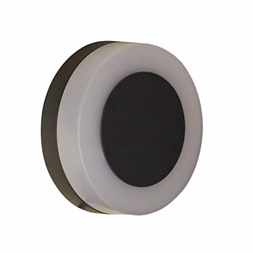 Luxform Lighting Paris Modern Garden Step Wall Light in White and Black – 1
