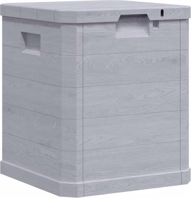 Berkfield Home Garden Storage Box, Grey, 90 L – 1