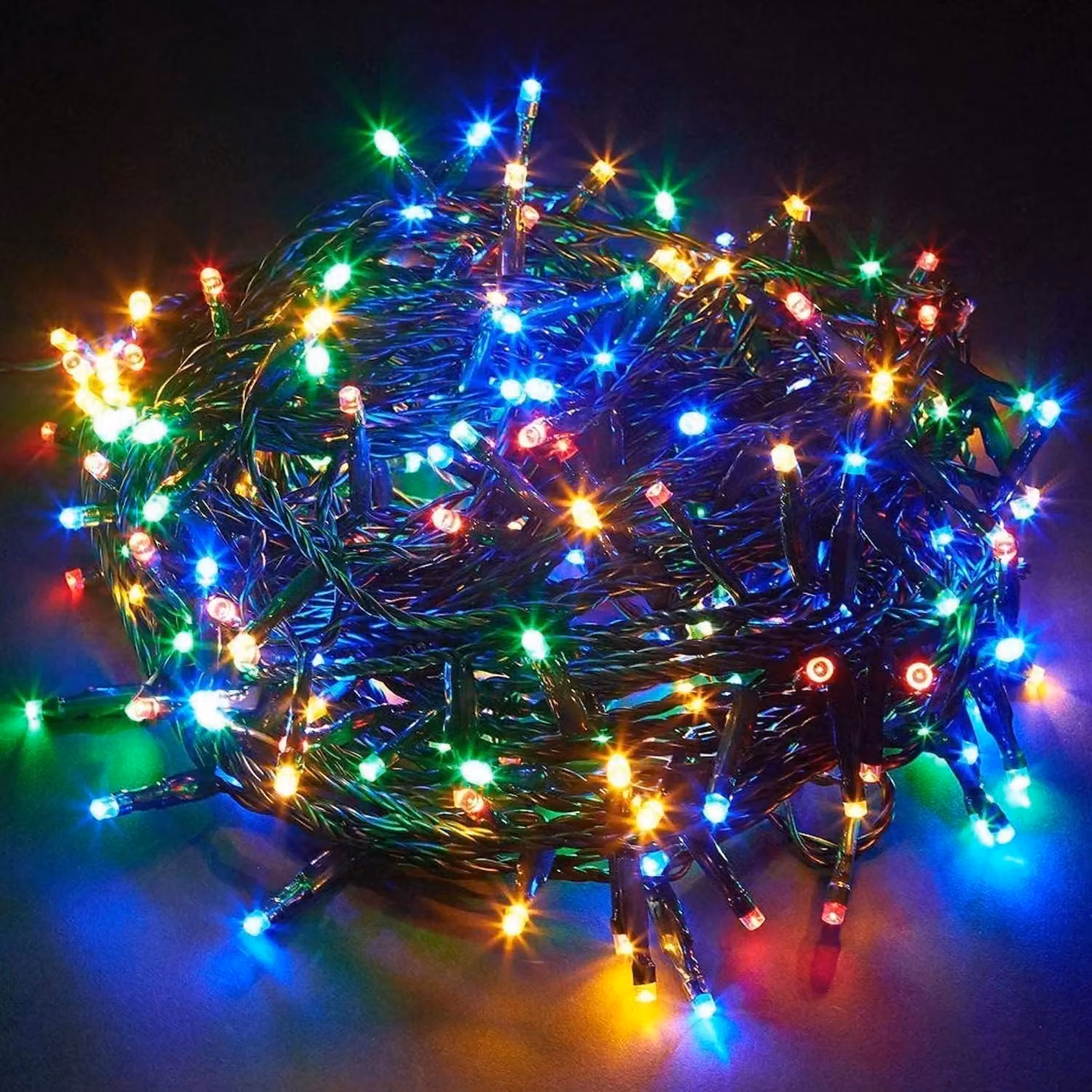 Shatchi Multicolour LED String Fairy Lights with Timer, 300 LEDs, 30m, IP44 Indoor and Outdoor Decoration – 2
