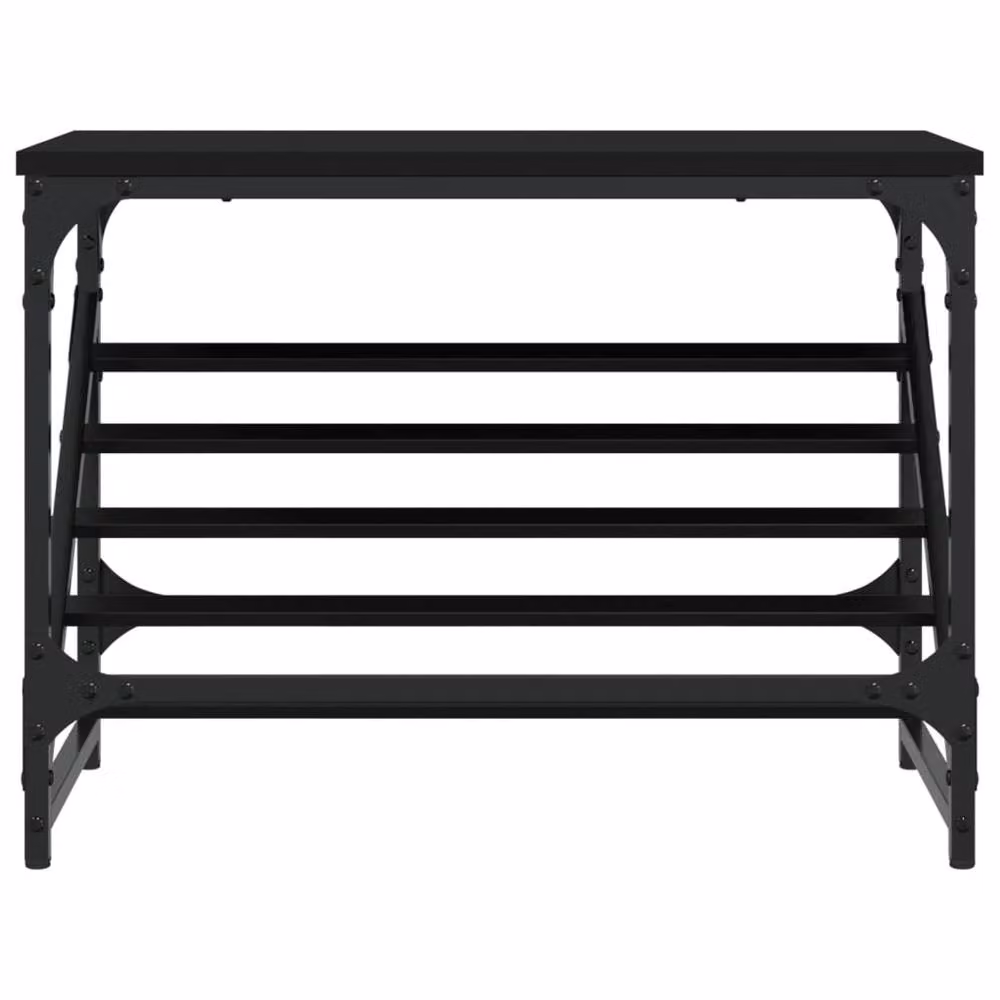Berkfield Home Black Shoe Rack W/D/H: 60 x 30 x 45 cm – 4