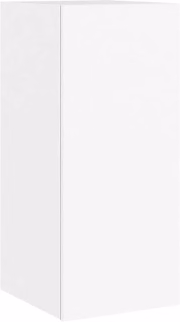 Berkfield Home Modern White TV Wall Cabinet with LED Lights, W/D/H: 30.5 x 35.0 x 70.0 cm