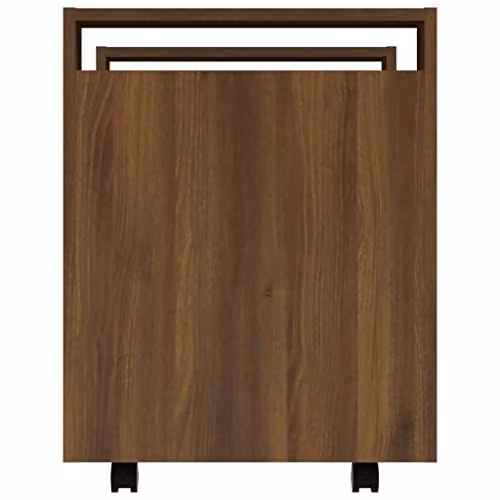 vidaXL Desk Trolley in Brown Oak, W: 60 cm, D: 45 cm, H: 60 cm – 5