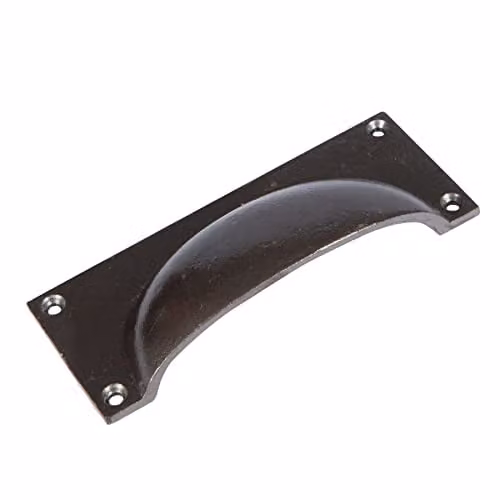 Hammer and Tongs Raw Iron Rectangular Cabinet Drawer Handle, W: 130 mm x H: 50 mm – 1