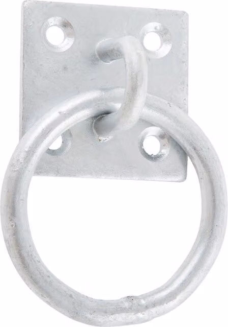 Hiatt Ring on Plate in Silver Galvanised Finish