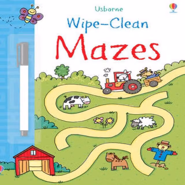 Jessica Greenwell Wipe-Clean Mazes Multicolour Paperback Book