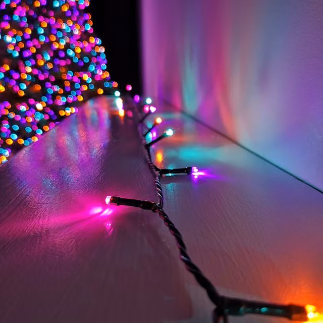 Samuel Alexander Premier SupaBrights 360 LED Christmas String Lights, Multicolour, 28.7m, Mains Operated with Timer – 1