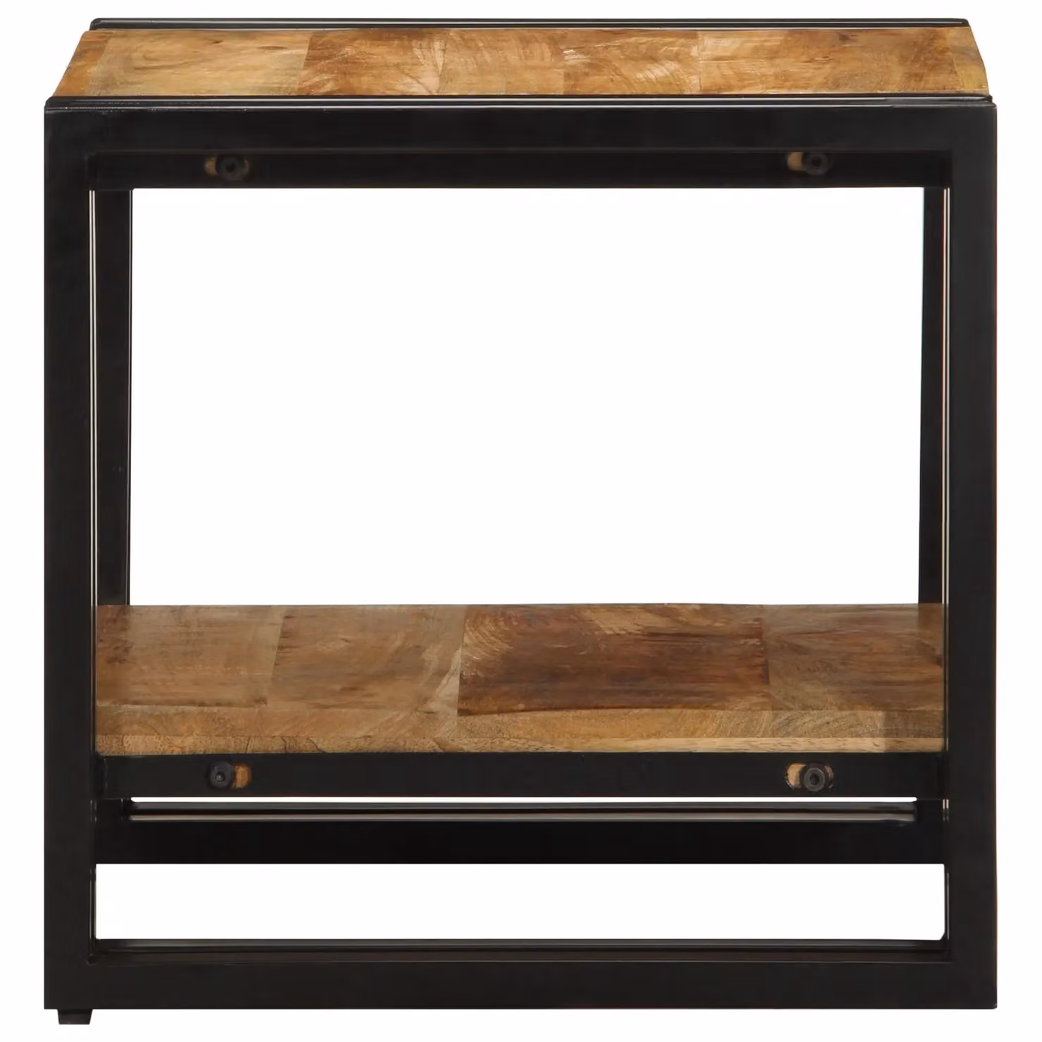 Berkfield Home Brown Mango Wood Coffee Table, W: 40 cm, D: 50 cm, H: 38 cm – 4