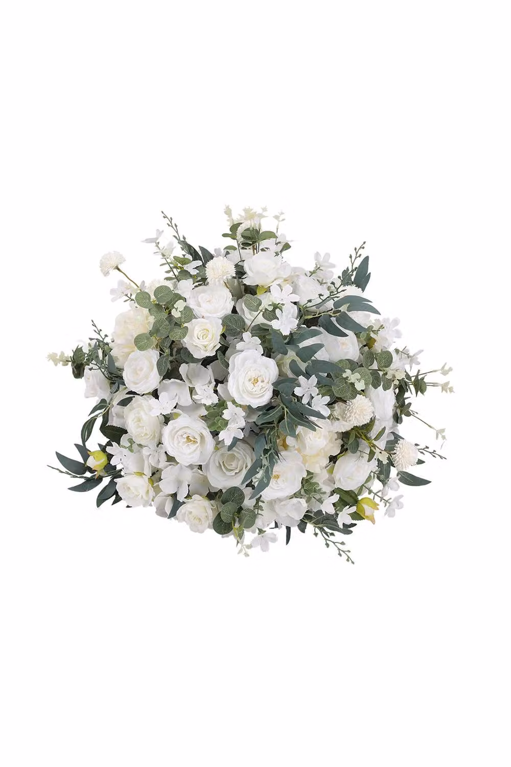 Garden Sanctuary Multicolour and White Silk Artificial Rose Bouquet for Wedding and Tabletop Decor – 2