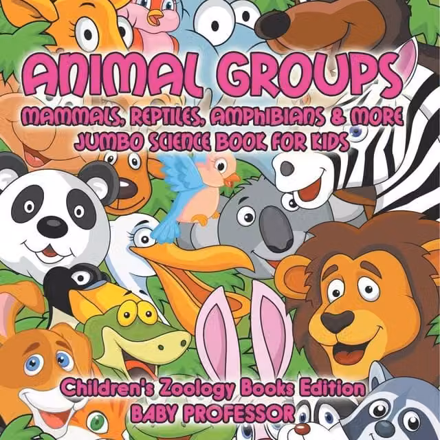 Baby Professor Animal Groups Jumbo Science Book in White and Multicolour