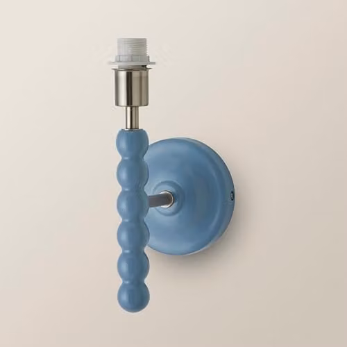 ValueLights Bobbins Modern Wall Light Base in Blue – 1