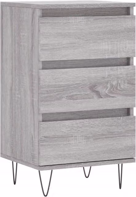Berkfield Home Grey Sonoma Sideboard in Engineered Wood W/D/H: 40 x 35 x 70 cm
