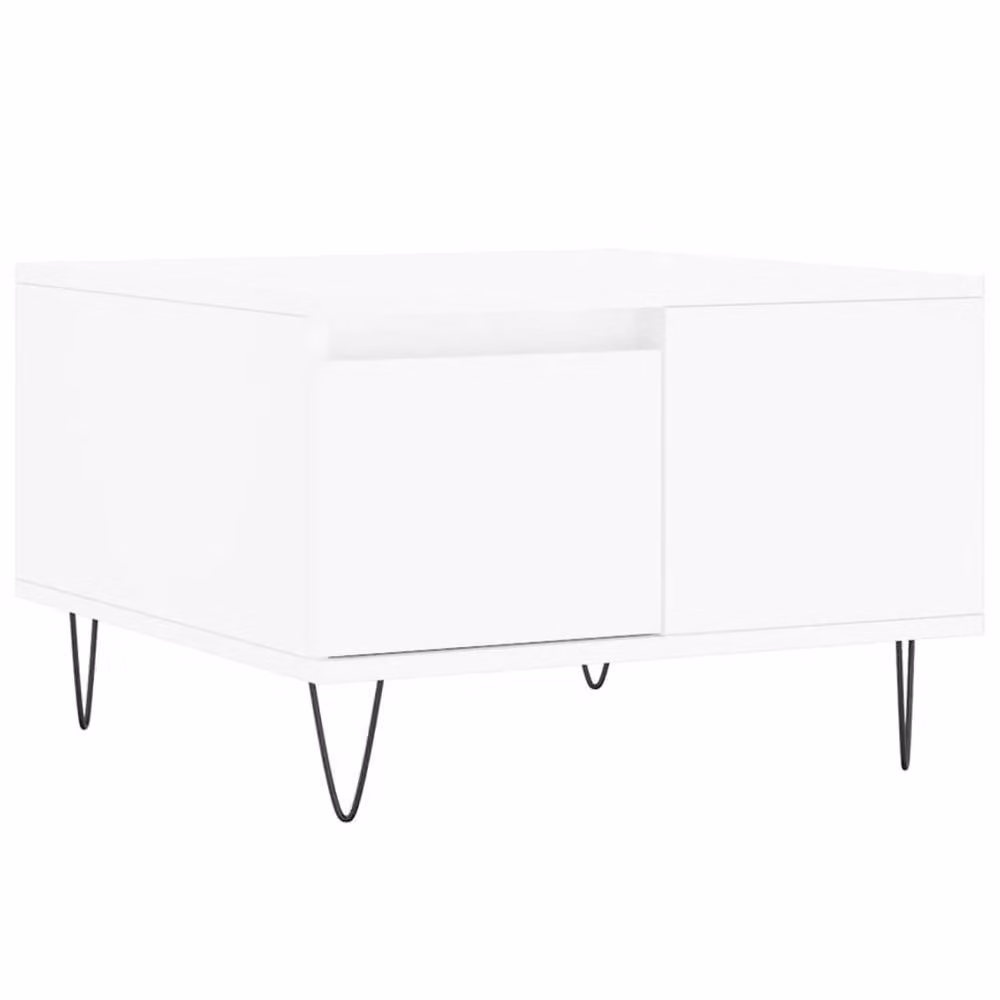 Berkfield Home Modern White Square Coffee Table with Lift Mechanism, W/D/H: 55 x 55 x 36.5 cm – 2