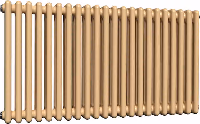 Lux Heat Horizontal Column Radiator in Caramel Fudge, 3 Column, H: 60 cm, W: 101 cm