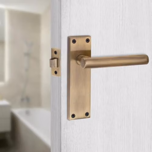 Golden Grace Victorian T-Bar Scroll Door Handles in Antique Brass, 4 Pairs – 2