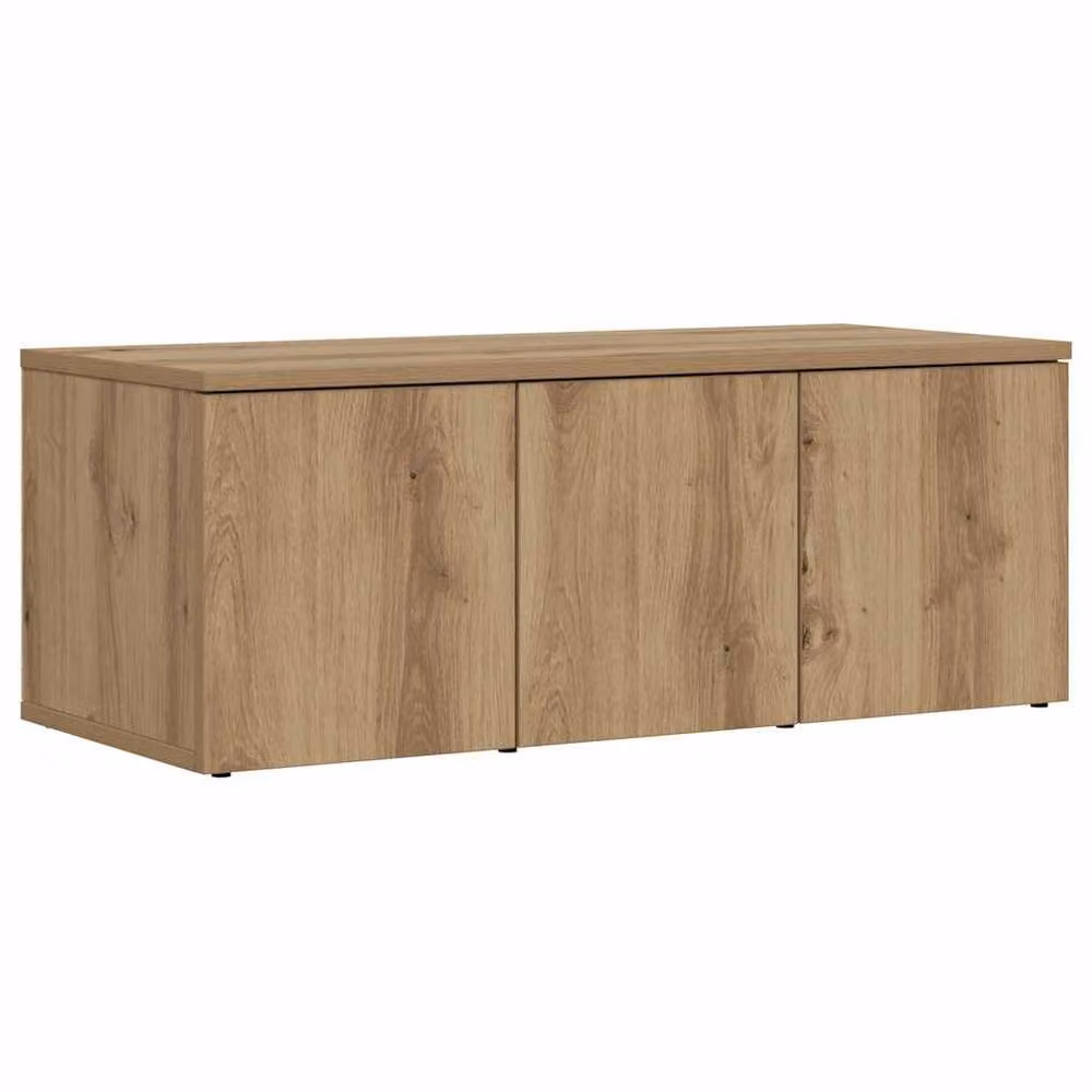Berkfield Home Artisan Oak TV Cabinet in Brown, W/D/H: 80 x 34 x 30 cm – 2
