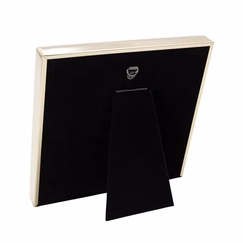Happy Homewares Modern Square Metal and Glass Picture Frame in Gold, White or Black, W/H: 10 x 15 cm – 2