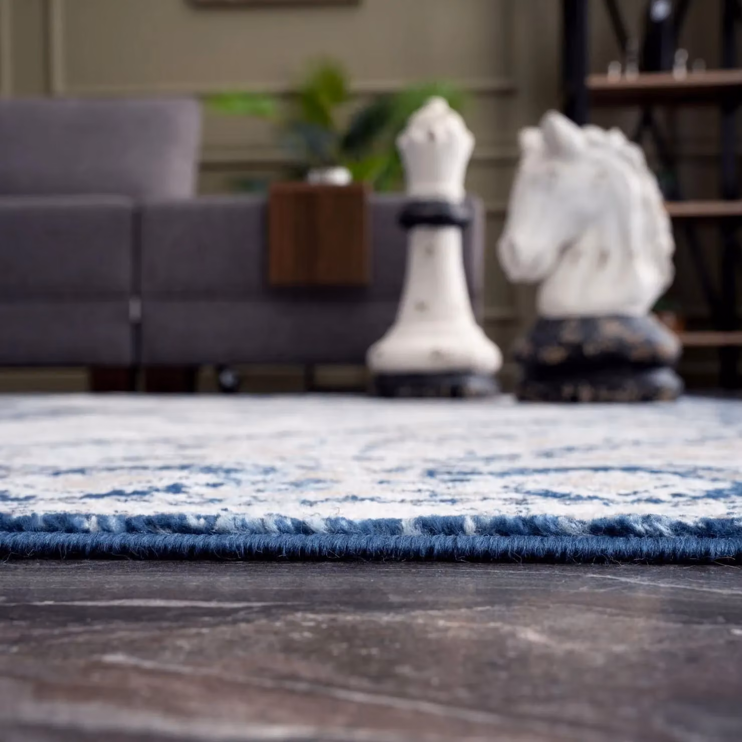 THE RUGS Montana Medallion Vintage Area Rug in Navy, Blue, Beige and Brown, W: 200 cm, D: 290 cm – 5
