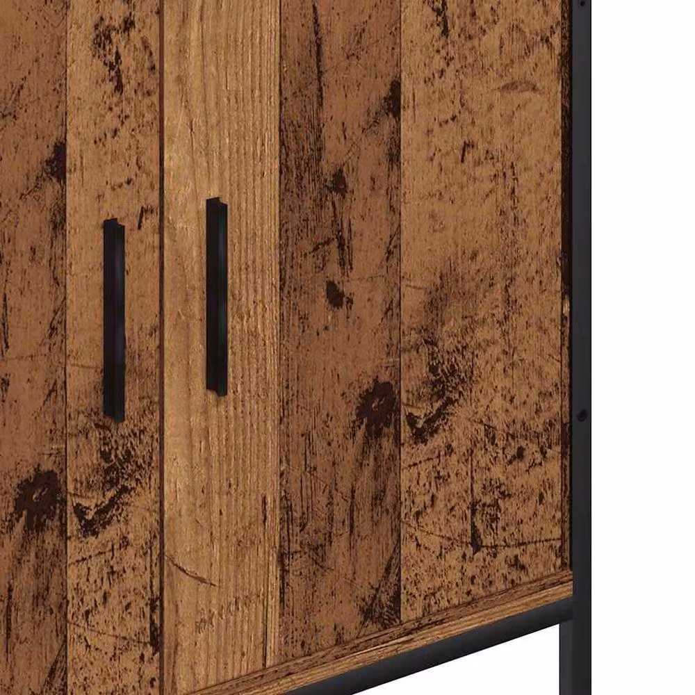 Berkfield Home Rustic Brown Sink Cabinet in Engineered Wood, W/D/H: 60 x 30 x 60 cm – 6